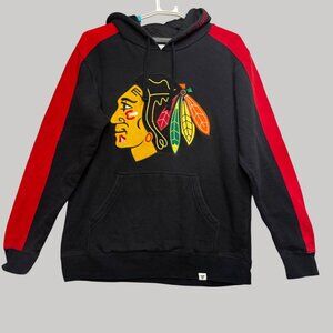 Chicago Blackhawks  Small Fanatics NHL Hoodie Black & Red